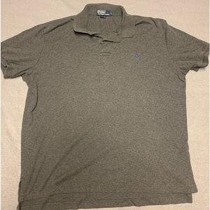 Polo Ralph Lauren rugby shirt men’s large gray cotton short sleeve